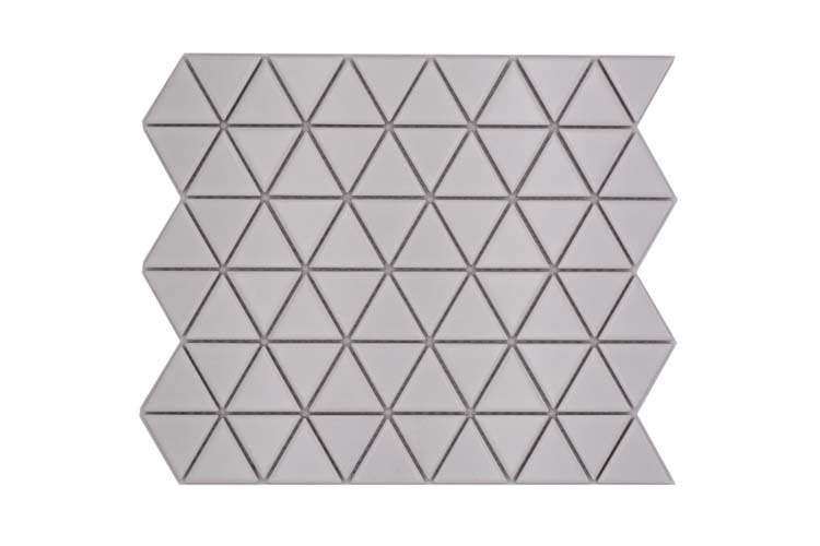 Mozaïek Triangle wit mat 25,2 x 29,1 cm