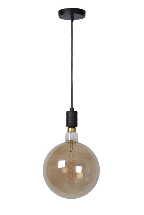 Lucide JOVA - Suspension - Ø 10 cm - 1xE27 - Noir