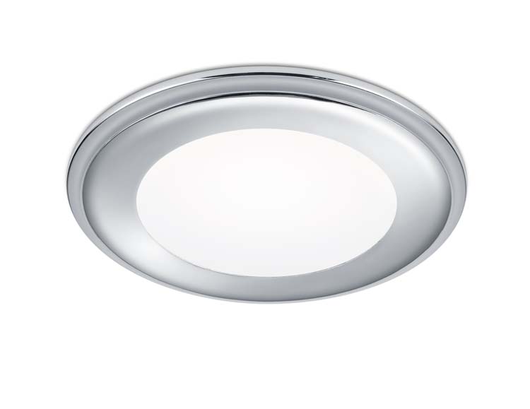 Inbouwspot chroom incl. 12,5W LED/ 3000K/ 900Lm D14,5cm