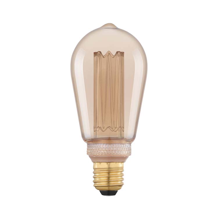 LED lamp amber vintage ST64 E27 4W 170LM