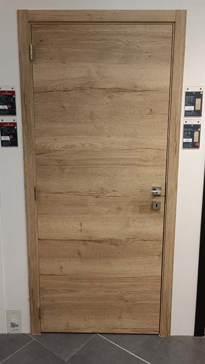 Complete deur tubespaan BR 780mm Nature wood horizontaal 201.5cm