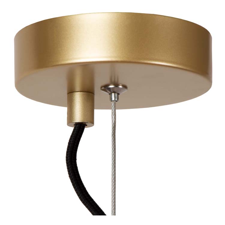 Lucide HANNELORE - Hanglamp - Ø 40 cm - 1xE27 - Mat Goud / Messing