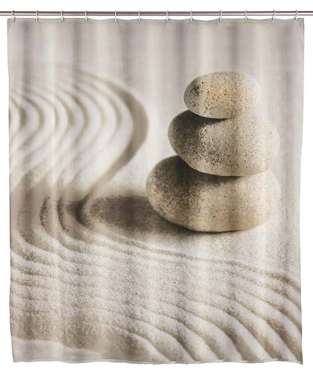 Douchegordijn Wenko Sand And Stone 180 x 200 cm