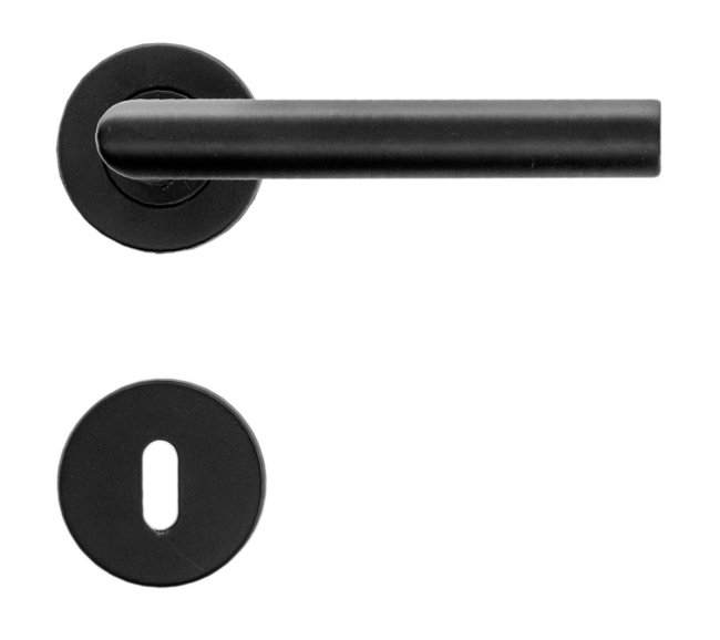 Poignée de porte noir Belluno B 19mm-13cm