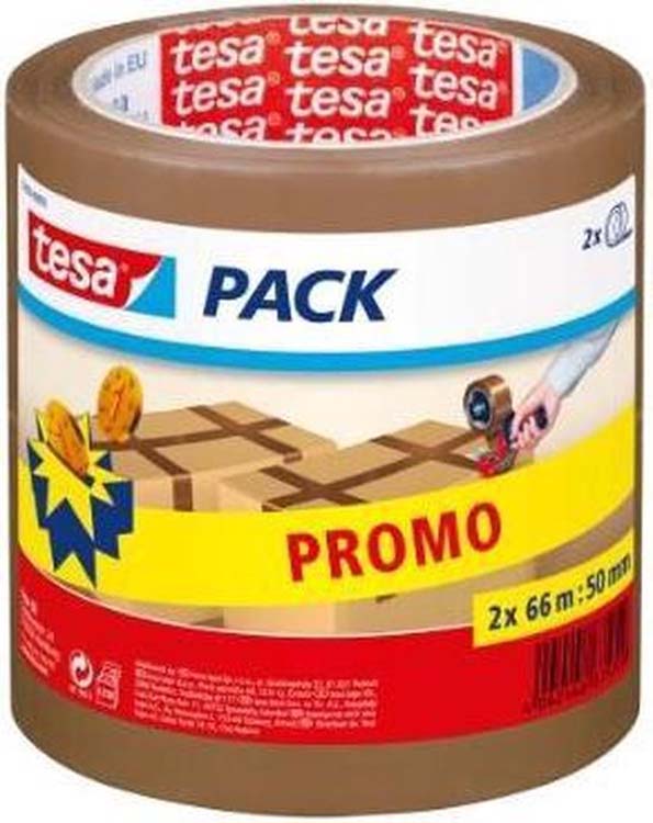 Tesapack marron 2x 50mmx66m