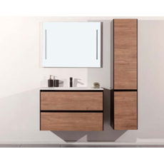 Meuble salle de bain Molly 900mm aspect bois - Ensemble de meubles