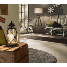 Eglo BRADFORD - Lampe de table - E27 - 1X60W - Noir - Lampes de tables