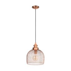 Eglo STRAITON - Lampe suspendue - E27 - 1X60W - Cuivre - Lampes suspendues & lustres