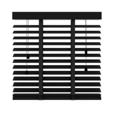 Store à lamelles horizontales en bois 50mm noir mat 947 800x1300mm - Lamelles horizontales